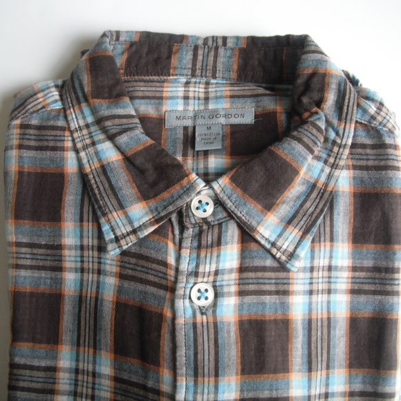 Martin Gordon Long Sleeve Multicolor Plaid Shirt - Picture 8 of 8